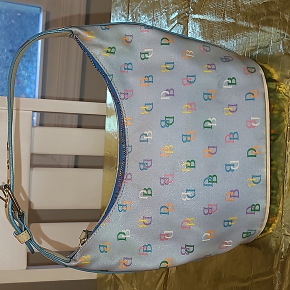 Dooney and Bourke logo baby blue bag purse - Picture 4 of 7